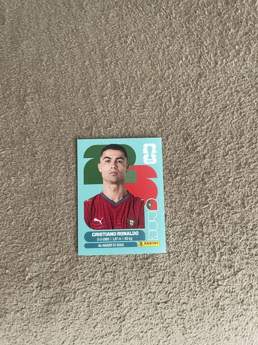 Vand cartonas panini World Cup 2026 Cristiano Ronaldo