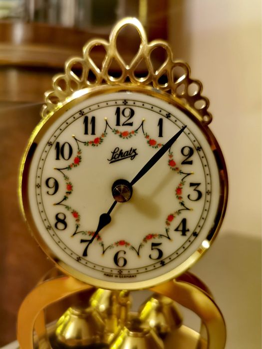 Антикварен часовник торсионен с махало за Шатц и Синове барок позлата