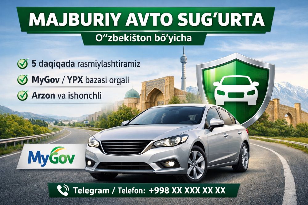 Majburiy Avto Sug‘urta (OSAGO) — Tez va Ishonchli