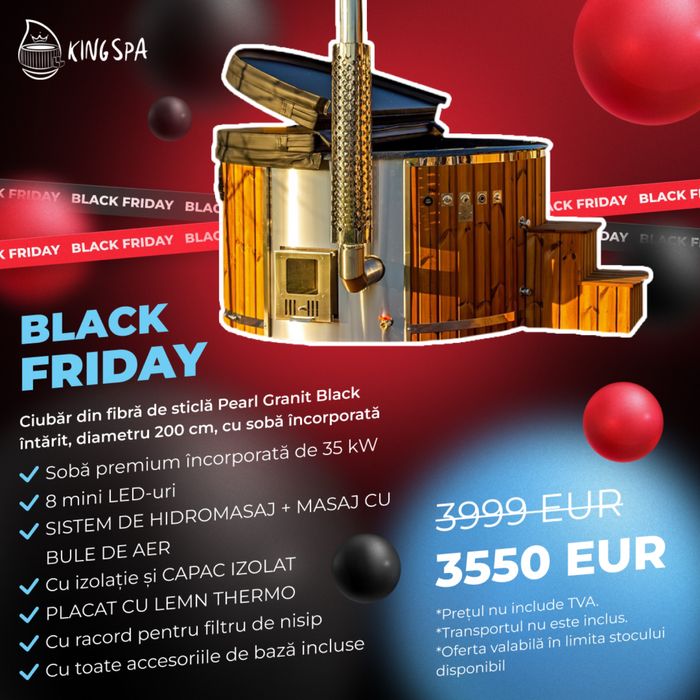 BLACK FRIDAY CIUBAR din fibra de sticla DELUXE - 3550