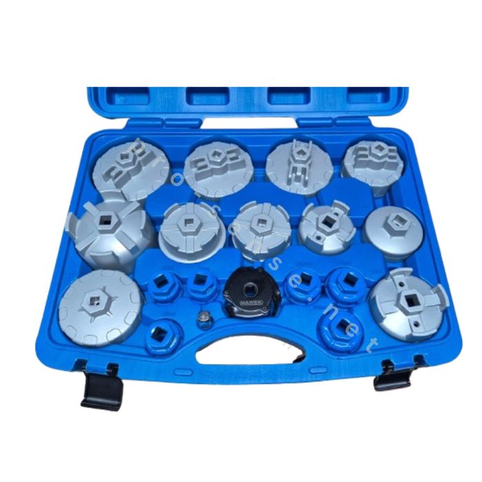 Професионален Комплект капачки за маслен филтър 19 части HAWEK