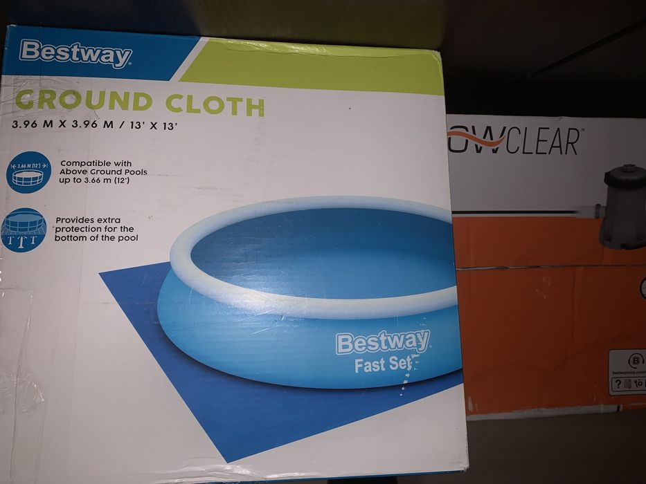 Piscina gonflabila cu material protector si filtre