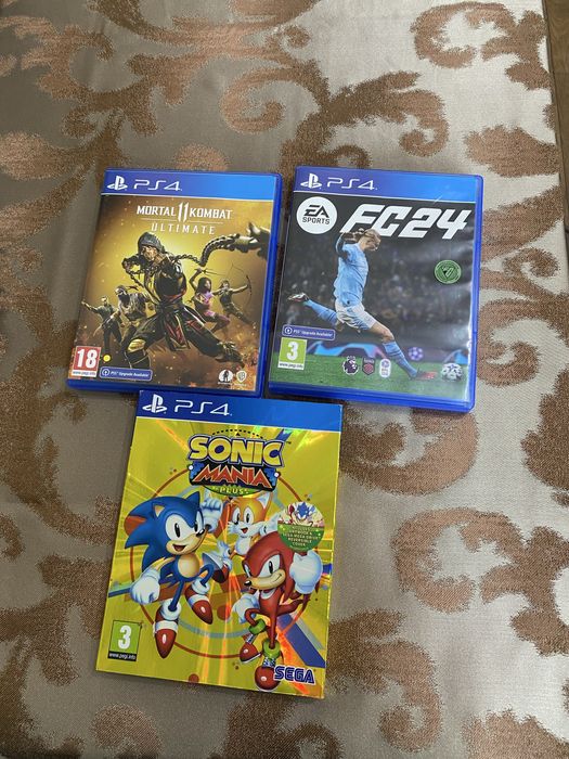 Pachet 6 Jocuri Ps4/ FC24/Sonic Mania/Mortal Kombat 11/Battlefield V