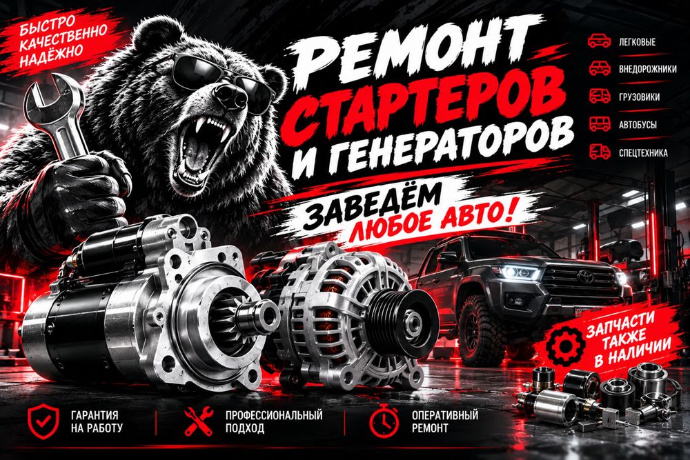 Ремонт стартера и генератора