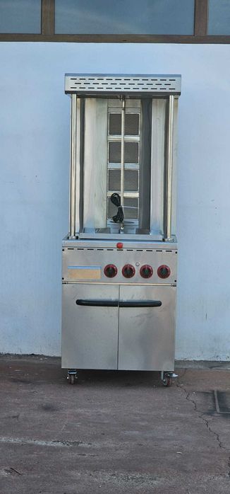 REDUCERE Aparat shaorma gaz 4 arzatoare cu dulap- Transport Gratuit