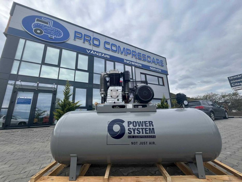 Compresor aer cu piston - NOU, Power System 5.5Kw/7.5Hp/500 L Cod 052