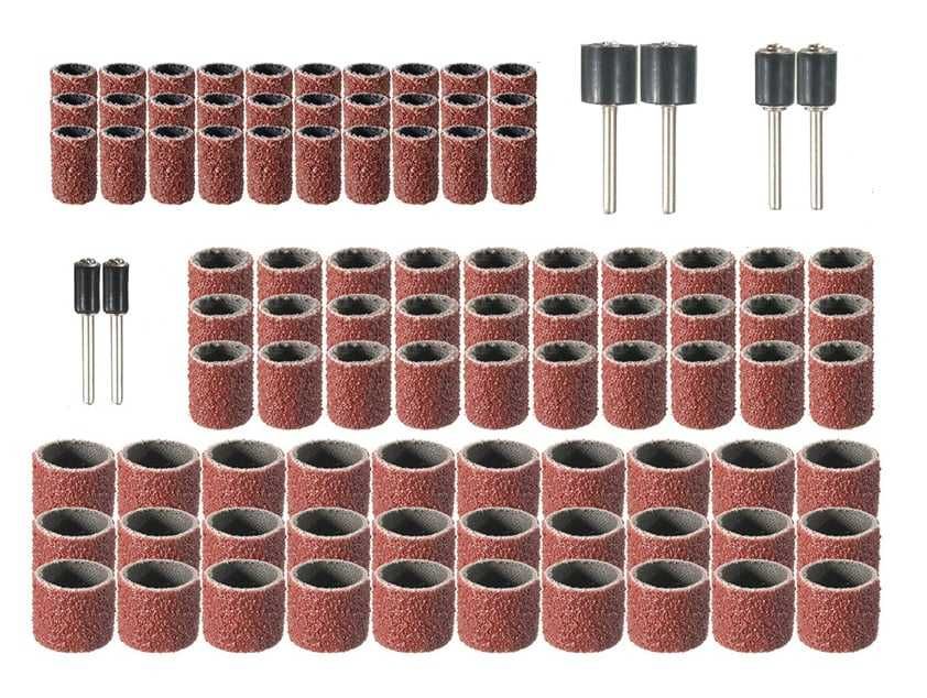 3 Размера шкурки и държачи за дремел , Комплект 66 части dremel