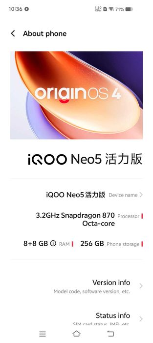 vivo iQOO Neo5 Lite