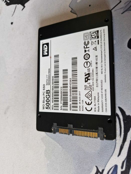 SSD на 500 гб. Wd blue