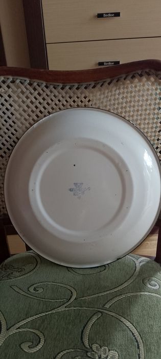 Эмалированное блюдо СССР 41 см (ЛМЗ).