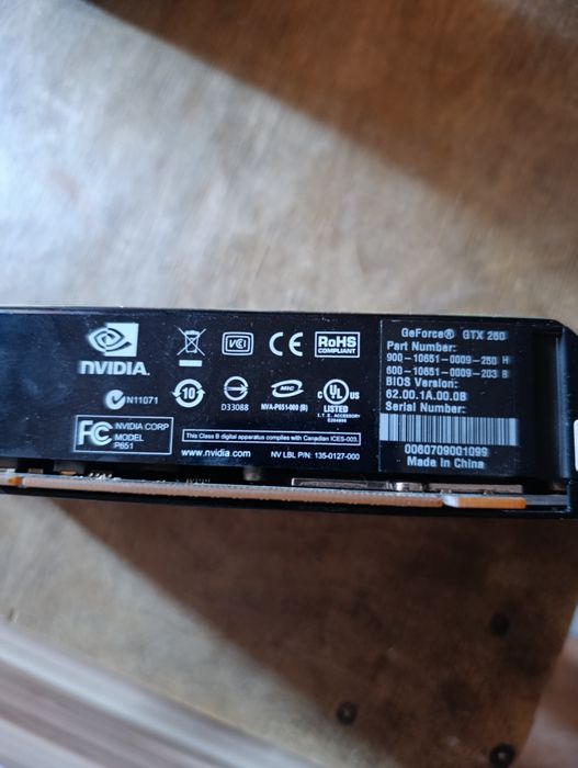 Видеокарта Nvidia gtx 260