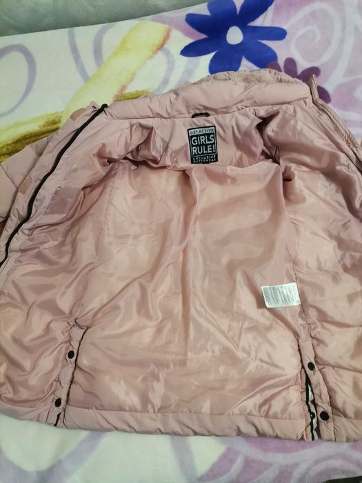 Детско зимно дълго яке за момиче