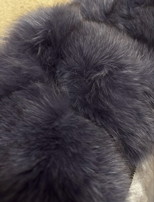 Кожен елек с естествен косъм