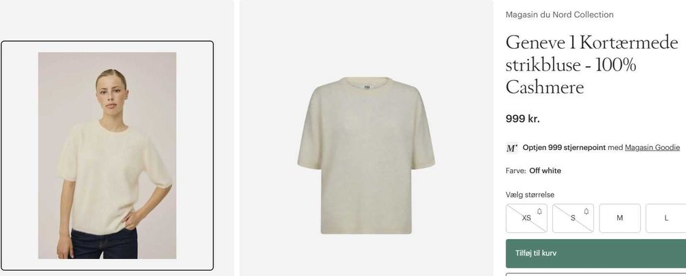 Кашмирена блуза Magasin du Nord, размер XL