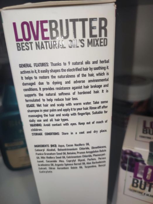 Комплект Love butter шампоан + маска - супер храна за косата с 9 масла