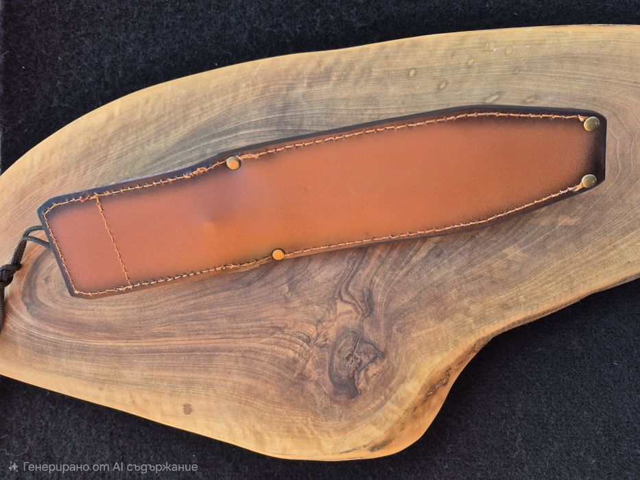 Ловен нож,фултанг с кожена кания LN431