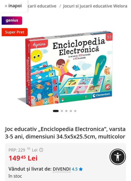 Enciclopedia electronica pentru copii 3-5 ani