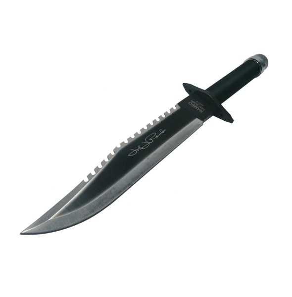 Нож за оцеляване, Ловен нож Rambo 2, First Blood, 40 см, Включена Кания, Компас