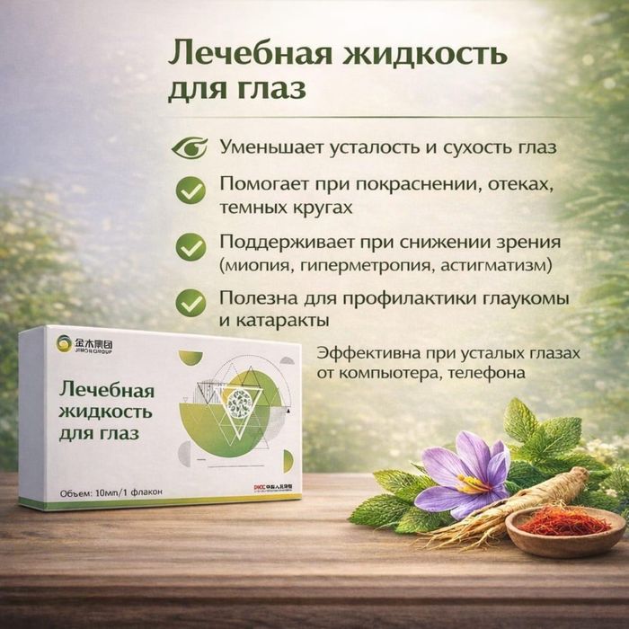Лечебная жидкость для глаз