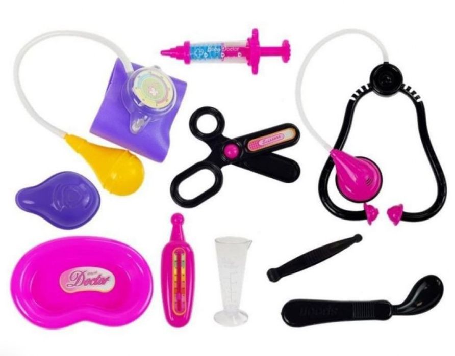 Детска докторска чанта Baby Doc с аксесоари – Червена