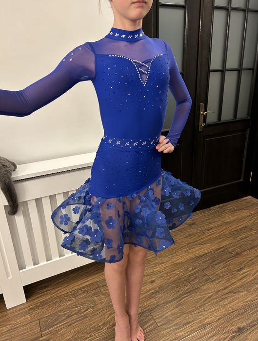 Rochie dans sportiv 11 - 13 ani (150 - 160 cm] albastru intens