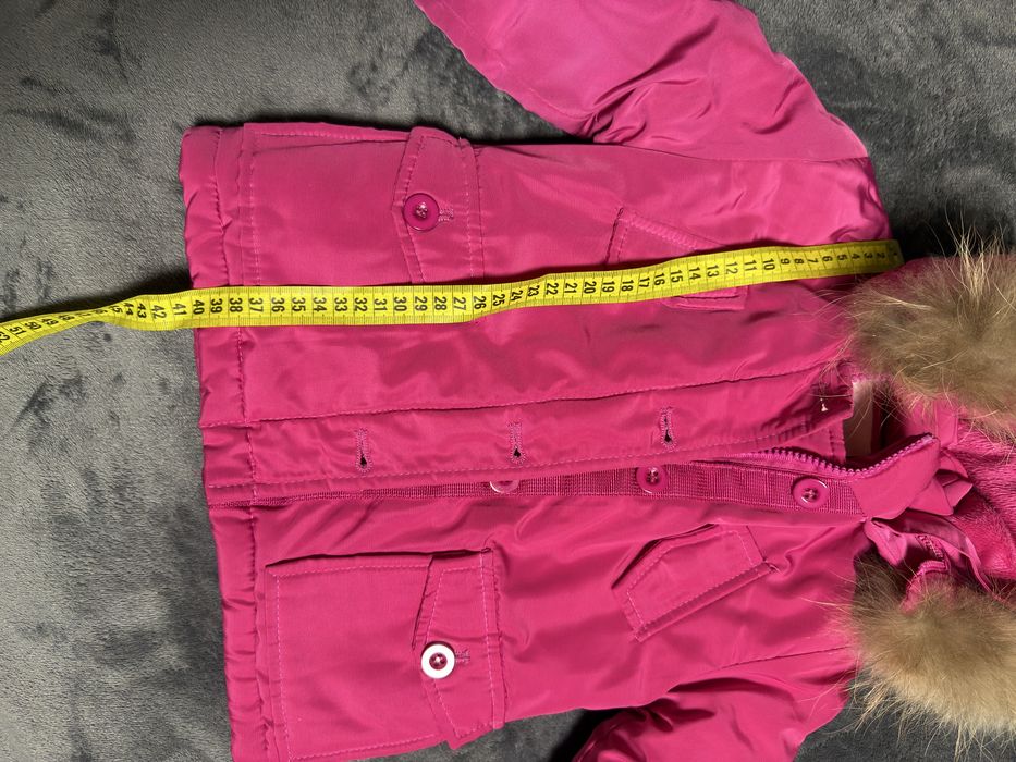 Топло яке с естесвен пух от лисица