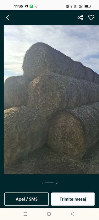 Vând baloți..de paie și tocătură tulei