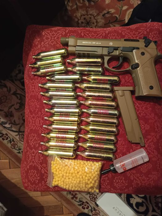 Umarex Beretta M9A3 FDE (CO2) – Пълен комплект + 25 капсули БОНУС