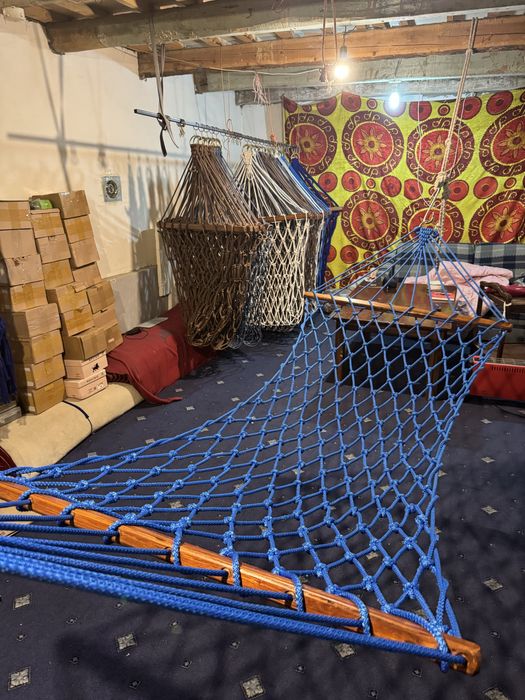 (СКИДКА!!) GAMAK ГАМАК сетчатый с деревянными планками ручная робота