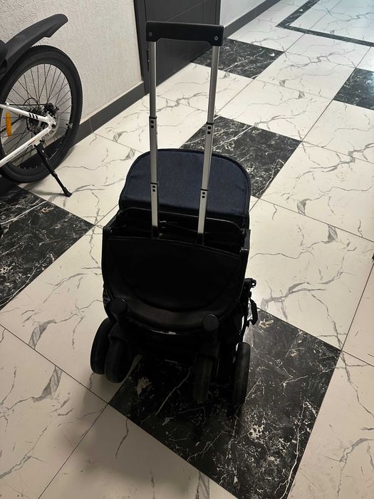 Коляска Детская (Джинсовый Материал)