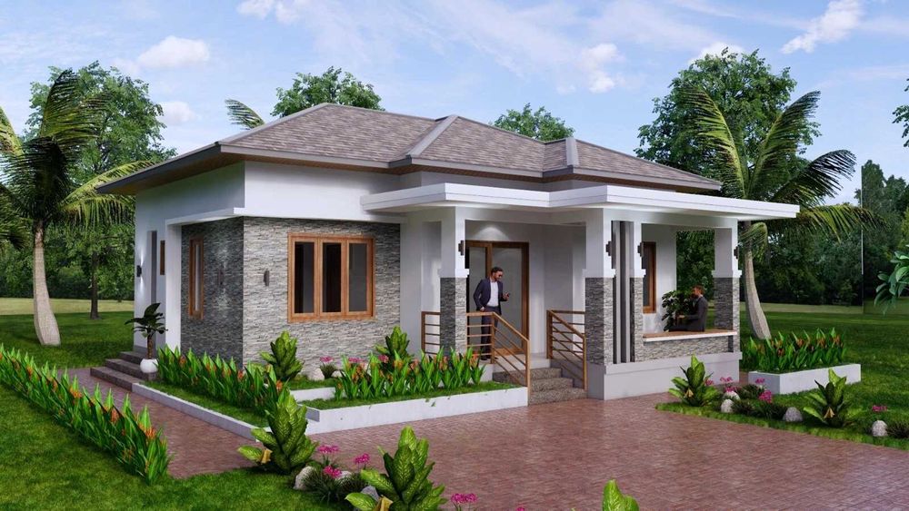 НА ИЗПЛАЩАНЕ - Луксозна сглобяема къща с 3 спални, 81 кв. м