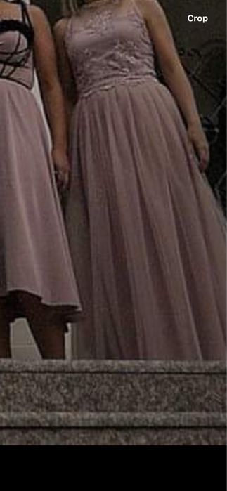 Официална рокля пепел от рози