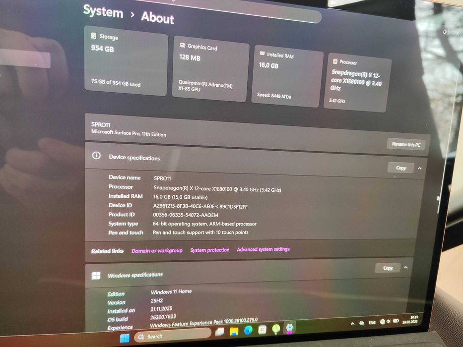 Продаю Microsoft Surface Pro 11 (1TB) + оригинальная Flex Keyboard