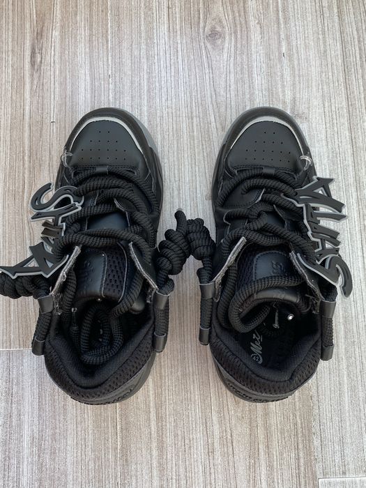 Adidasi Low Negri NOI Cu Cutie + Sireturi de Schimb (NEGOCIABIL)