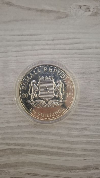 African Wildlife Elephant 2019 – Argint 1 oz