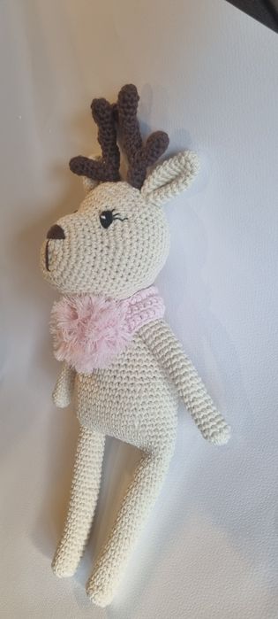 Коледна плетена играчка - еленче