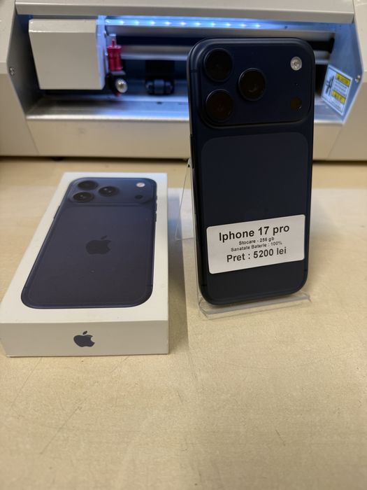 Iphone 17 pro  / 256 gb / 100% / garantie 2 ani