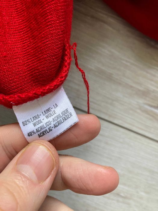 Paul & Shark мъжки червен пуловер вълна и акрил размер XL