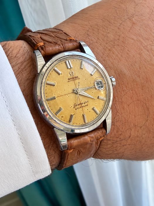 Ceas OMEGA Seamaster Calendar - Model Rar Cadran Tropical Crosshair-Calut Mare– CAL. 503 – Anul 1959