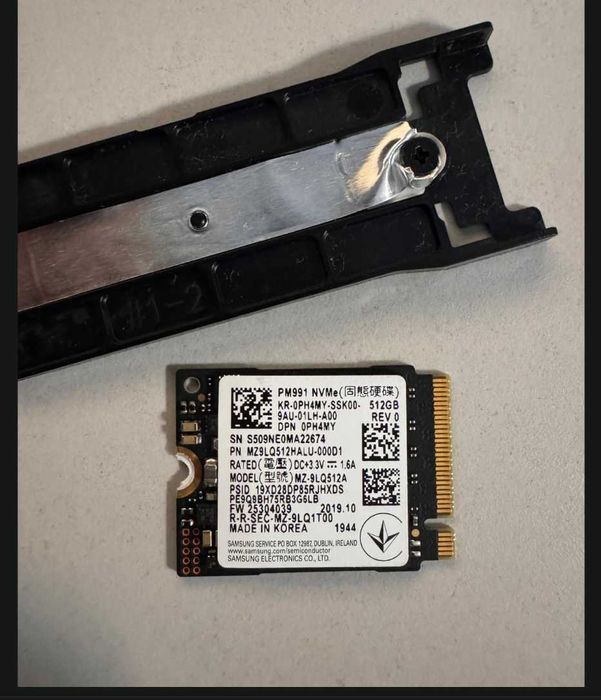 SSD 512GB NVMe M.2 2230 / 2280  SSD M.2 2230 Samsung PM991 99% 87zile, 6TB scris