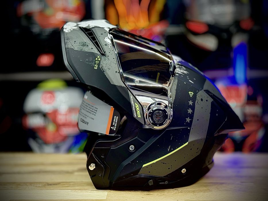Casca Moto Modulabila / Flip-Up Axxis Ghost Fighter D29/B2 Gri Mat
