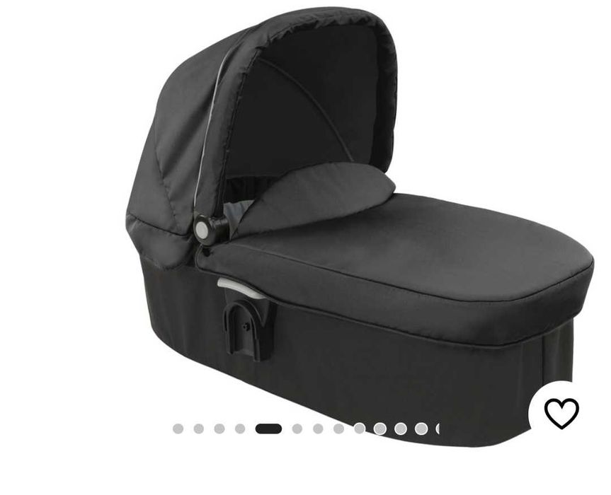 Детска количка 3 в 1 Graco evo геафитено  сива много запазена