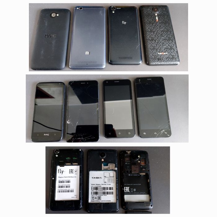 Мобильные телефоны и планшеты на запчасти