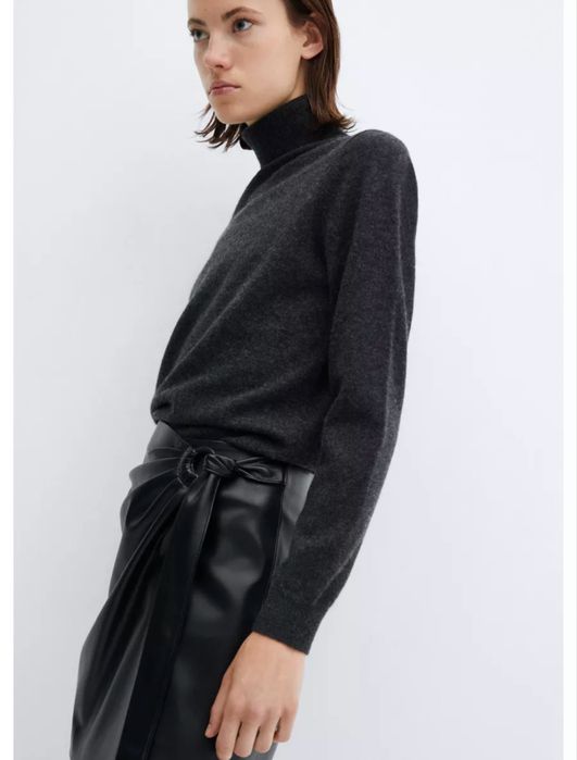 Кожаная юбка xxs-xs