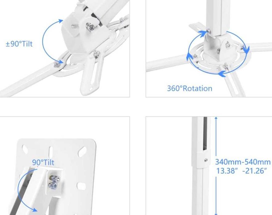 Стойка за проектор Suptek, универсална таванна/стенна стойка