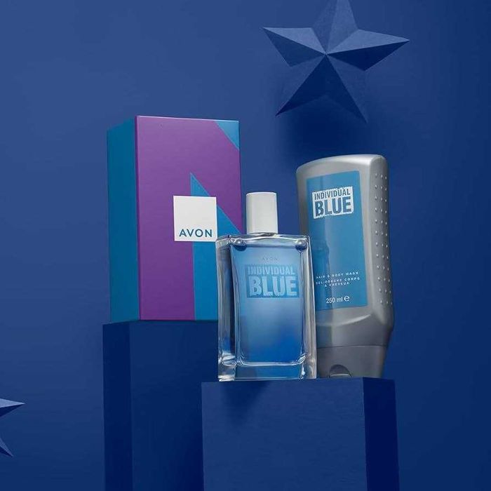Подарочный Набор для мужчин AVON INDIVIDUAL BLUE