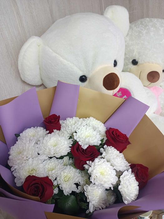 Розы цветы букеты Костанай Доставка