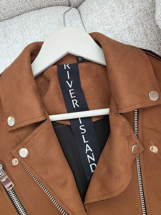 Кафяво велурено яке River Island (XXS / 32)