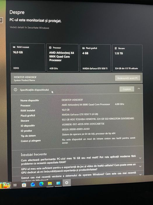 Setup PC gaming