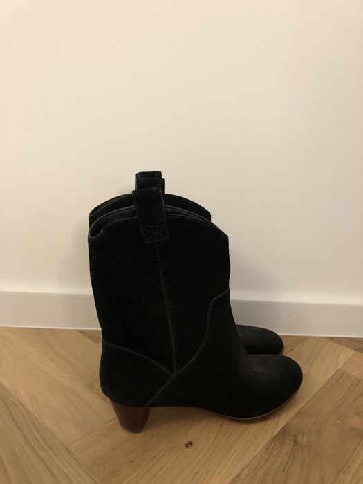 Ghete negre  din piele intoarsa  Marc Jacobs!
